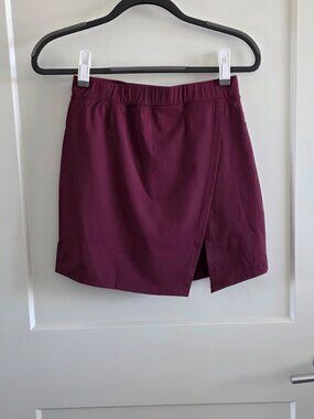 Maroon Halara Skort